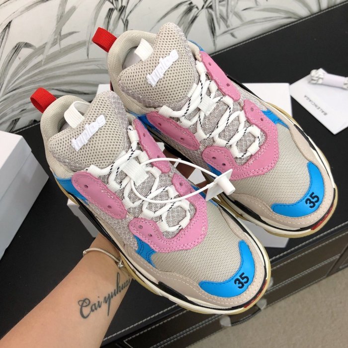 Balenciaga Womens Shoes Sneakers Luxury Brand Triple S Sneaker with Original Box