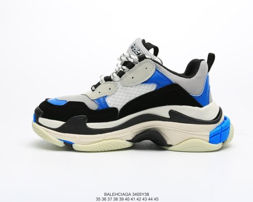 Balenciaga Womens Shoes Sneakers Luxury Brand Triple S Sneaker with Original Box 3405Y38