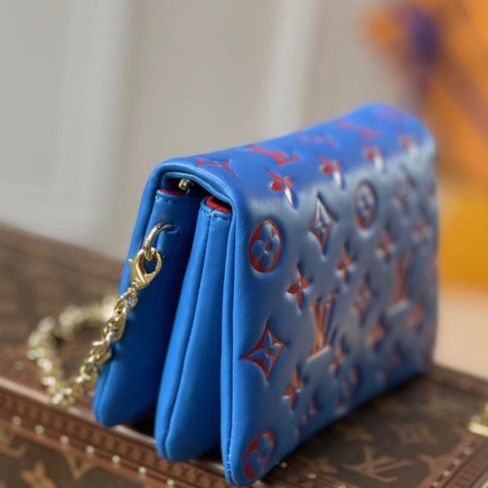 Louis Vuitton Womens Bags Messenger Shoulder Bags Luxury Brand POCHETTE COUSSIN with Original Box M80743