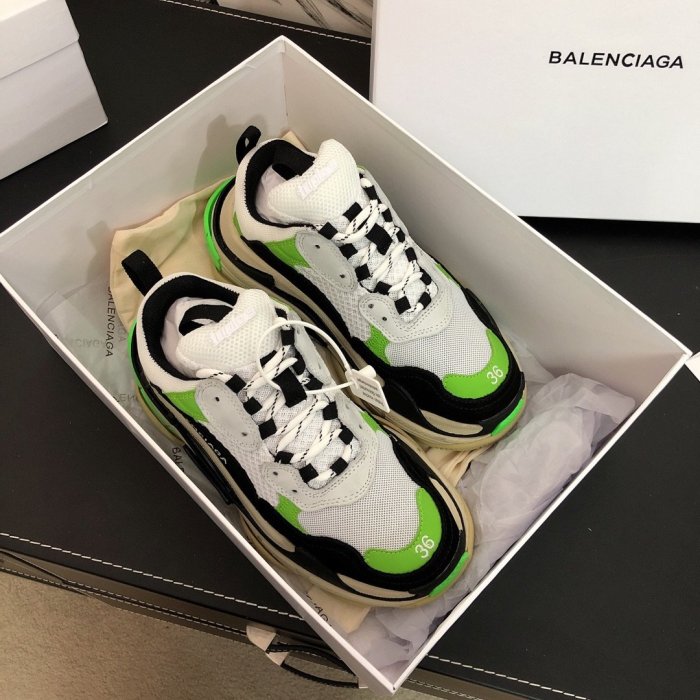 Balenciaga Womens Shoes Sneakers Luxury Brand Triple S Sneaker with Original Box