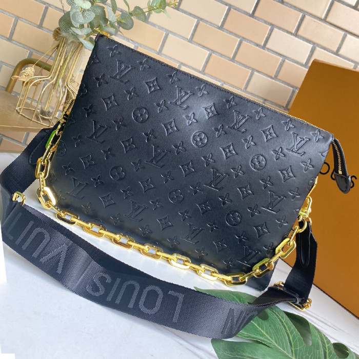 Louis Vuitton Womens Bags Messenger Shoulder Bags Luxury Brand COUSSIN MM with Original Box M57783