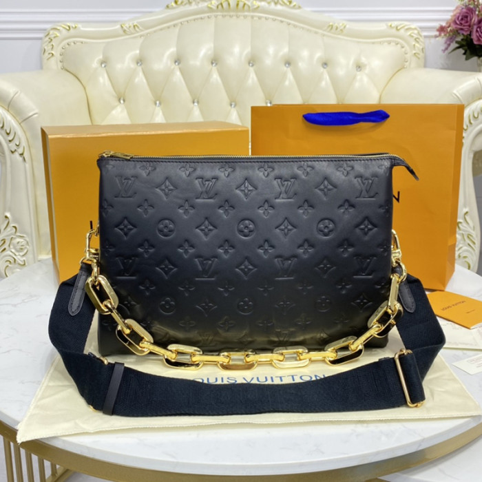 Louis Vuitton Womens Bags Messenger Shoulder Bags Luxury Brand COUSSIN MM with Original Box M57783