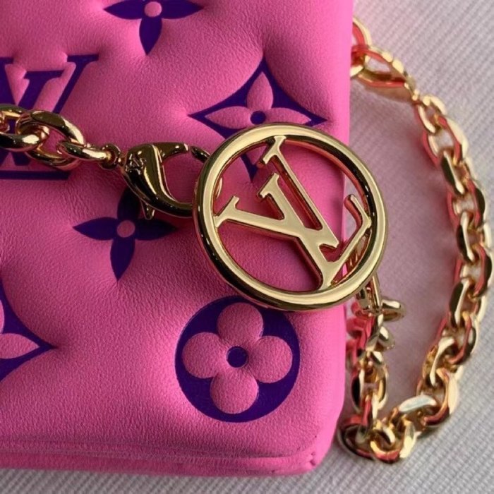 Louis Vuitton Womens Bags Messenger Shoulder Bags Luxury Brand POCHETTE COUSSIN with Original Box M80745