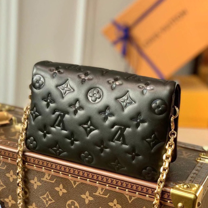 Louis Vuitton Womens Bags Messenger Shoulder Bags Luxury Brand POCHETTE COUSSIN with Original Box M80742