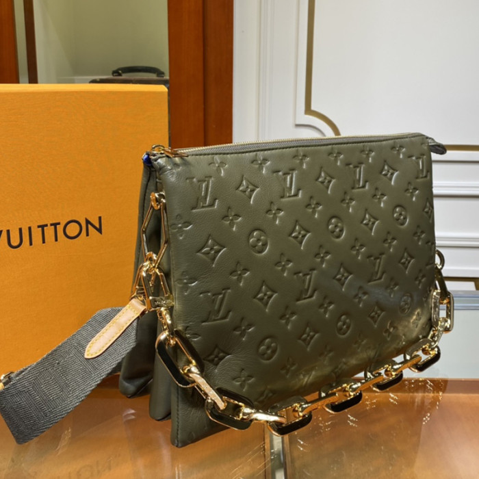 Louis Vuitton Womens Bags Messenger Shoulder Bags Luxury Brand COUSSIN MM with Original Box M57782