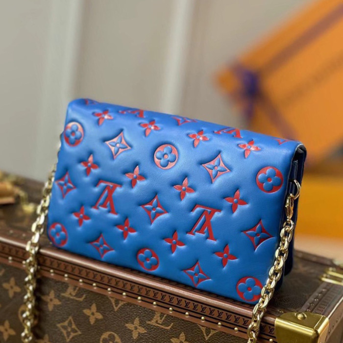 Louis Vuitton Womens Bags Messenger Shoulder Bags Luxury Brand POCHETTE COUSSIN with Original Box M80743