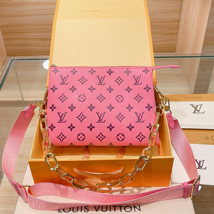 Louis Vuitton Womens Bags Messenger Shoulder Bags Luxury Brand COUSSIN PM with Original Box M58628