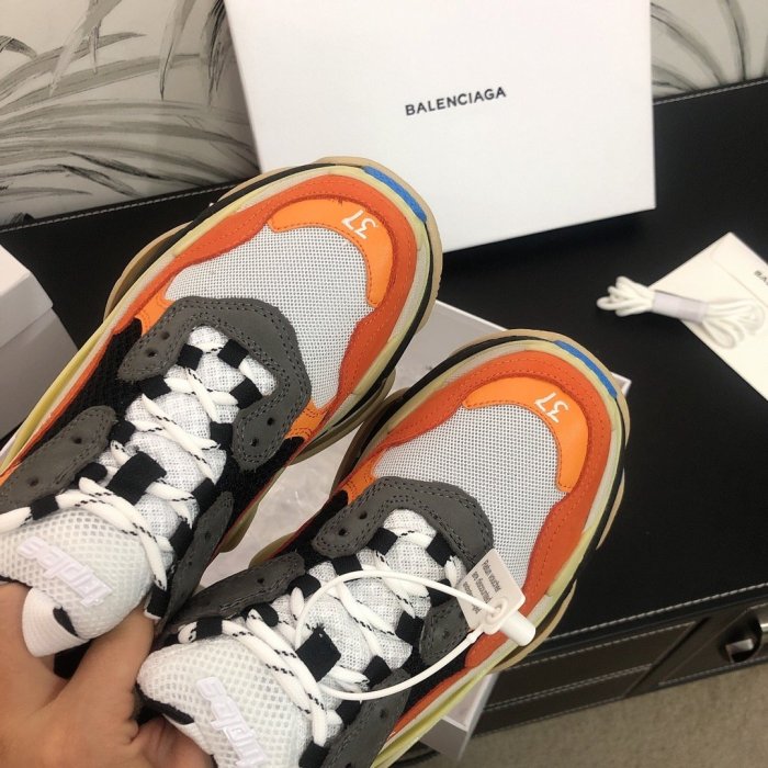 Balenciaga Womens Shoes Sneakers Luxury Brand Triple S Sneaker with Original Box