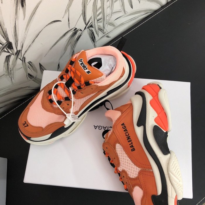 Balenciaga Womens Shoes Sneakers Luxury Brand Triple S Sneaker with Original Box