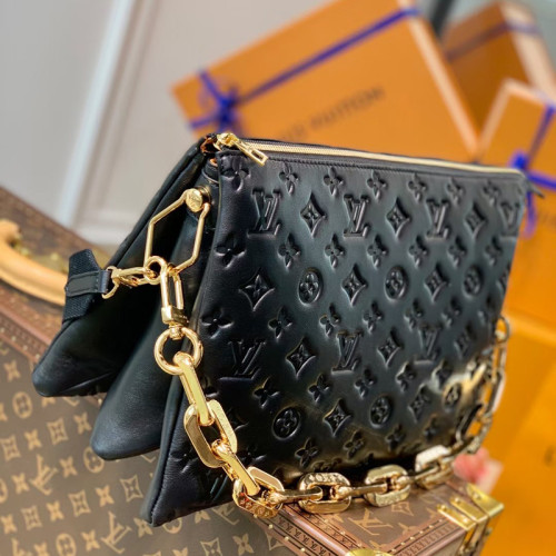 Louis Vuitton Womens Bags Messenger Shoulder Bags Luxury Brand COUSSIN MM with Original Box M57783