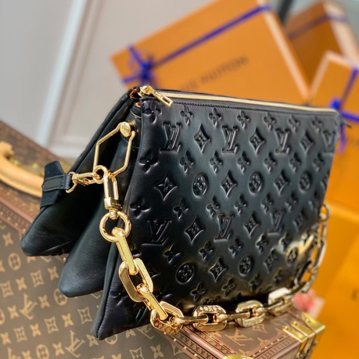 Louis Vuitton Womens Bags Messenger Shoulder Bags Luxury Brand COUSSIN MM with Original Box M57783