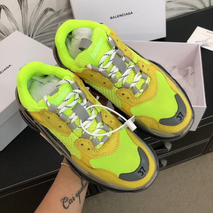 Balenciaga Womens Shoes Sneakers Luxury Brand Triple S Sneaker with Original Box