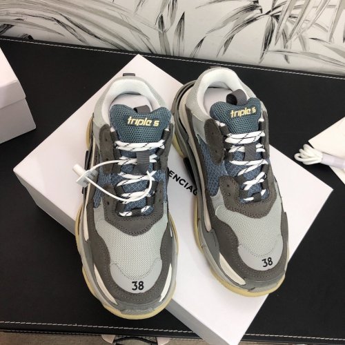 Balenciaga Womens Shoes Sneakers Luxury Brand Triple S Sneaker with Original Box