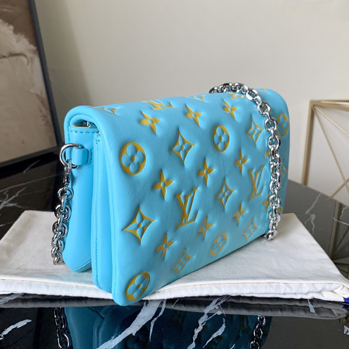 Louis Vuitton Womens Bags Messenger Shoulder Bags Luxury Brand POCHETTE COUSSIN with Original Box M80744