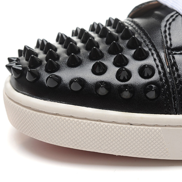 Christian Louboutin Mens Shoes Luxury Brand Red Bottom Design Louis Junior Spikes Flat with Original Box CL sneakers