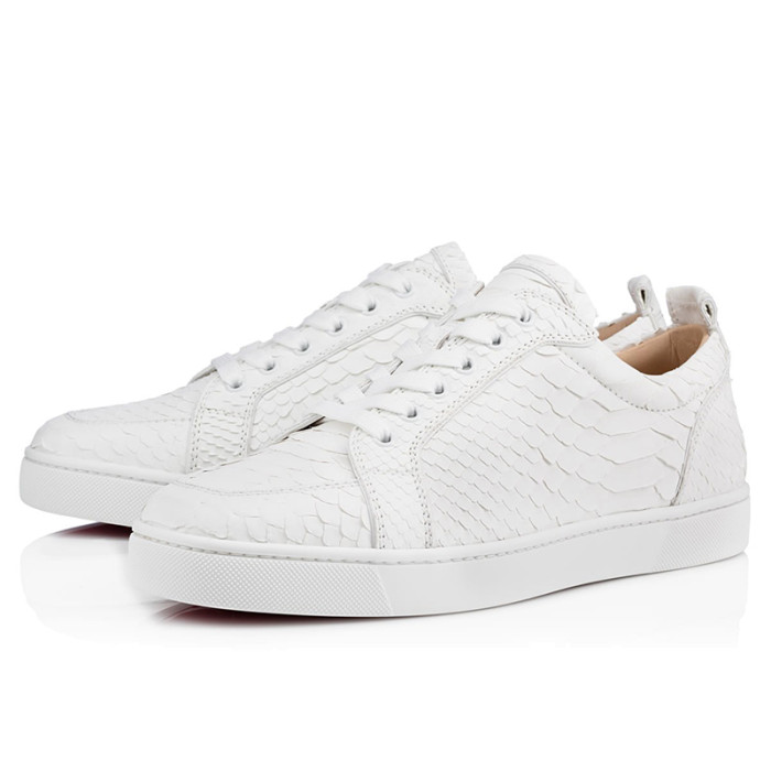 Christian Louboutin Mens Shoes Luxury Brand Red Bottom Design Louis Junior Spikes Flat with Original Box CL sneakers
