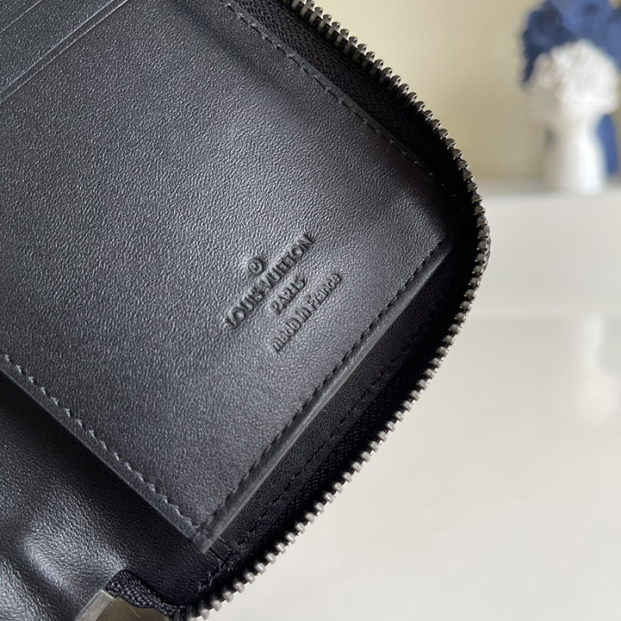 Louis Vuitton Mens Womens Wallets Purse Luxury Brand Designer ZIPPY WALLET VERTICAL Onyx Damier Infini Leather with Original Box N63548