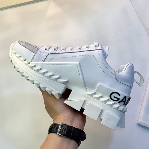 Dolce & Gabbana Womens Shoes Sneakers Lace-Up Luxury Brand Super Queen sneakers in calfskin with Original Box CK1649AZ67289642