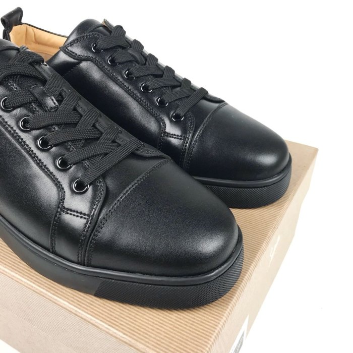 Christian Louboutin Mens Shoes Luxury Brand Red Bottom Design Louis Junior Spikes Flat with Original Box CL sneakers