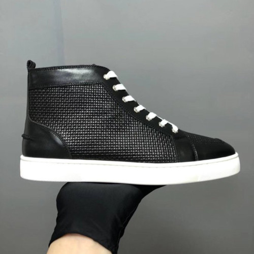 Christian Louboutin Mens Shoes Luxury Brand Red Bottom Design Louis Junior Spikes Flat with Original Box CL sneakers