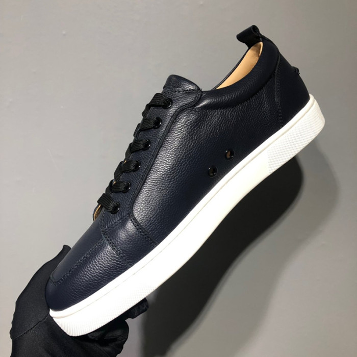 Christian Louboutin Mens Shoes Luxury Brand Red Bottom Design Louis Junior Spikes Flat with Original Box CL sneakers