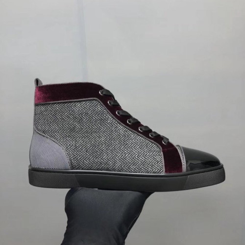 Christian Louboutin Mens Shoes Luxury Brand Red Bottom Design Louis Junior Spikes Flat with Original Box CL sneakers