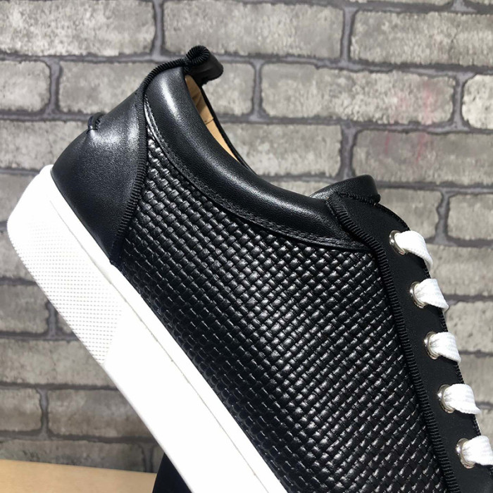 Christian Louboutin Mens Shoes Luxury Brand Red Bottom Design Louis Junior Spikes Flat with Original Box CL sneakers