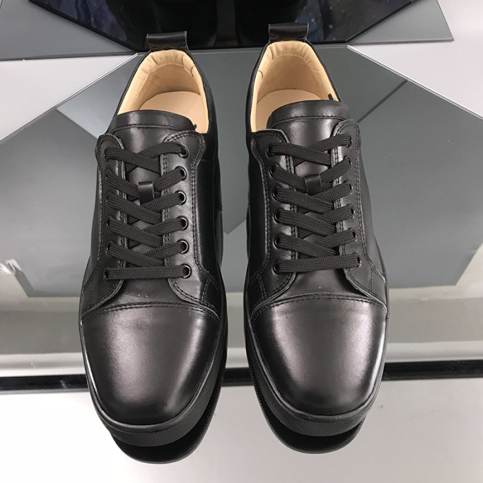 Christian Louboutin Mens Shoes Luxury Brand Red Bottom Design Louis Junior Spikes Flat with Original Box CL sneakers