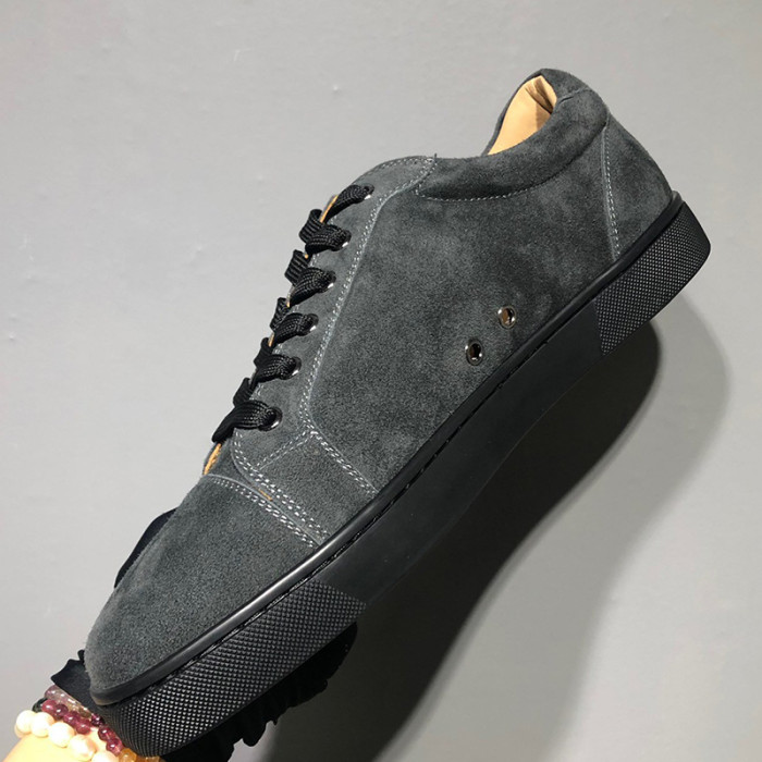 Christian Louboutin Mens Shoes Luxury Brand Red Bottom Design Louis Junior Spikes Flat with Original Box CL sneakers