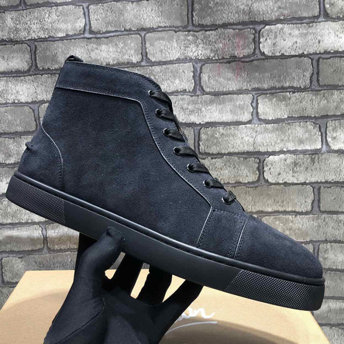 Christian Louboutin Mens Shoes Luxury Brand Red Bottom Design Louis Junior Spikes Flat with Original Box CL sneakers