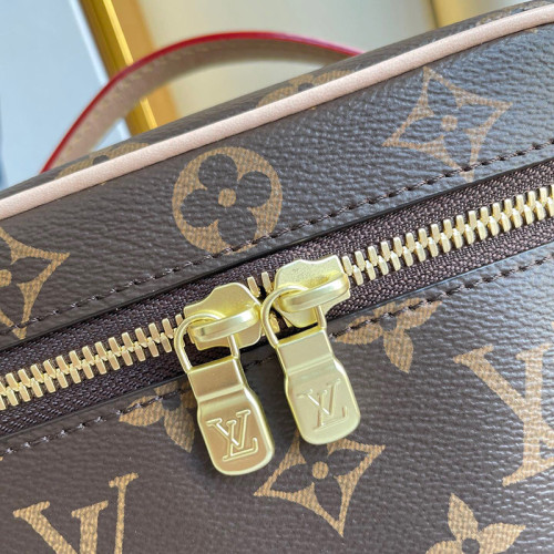 Louis Vuitton Womens Bags Luxury Brand NICE MINI TOILETRY POUCH M44495 with Original Box Monogram coated canvas