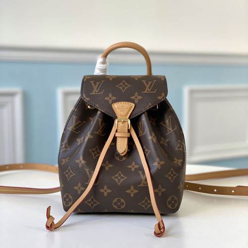 Louis Vuitton Womens Bags Backpacks Luxury Brand MONTSOURIS BB with Original Box Monogram coated canvas M45502