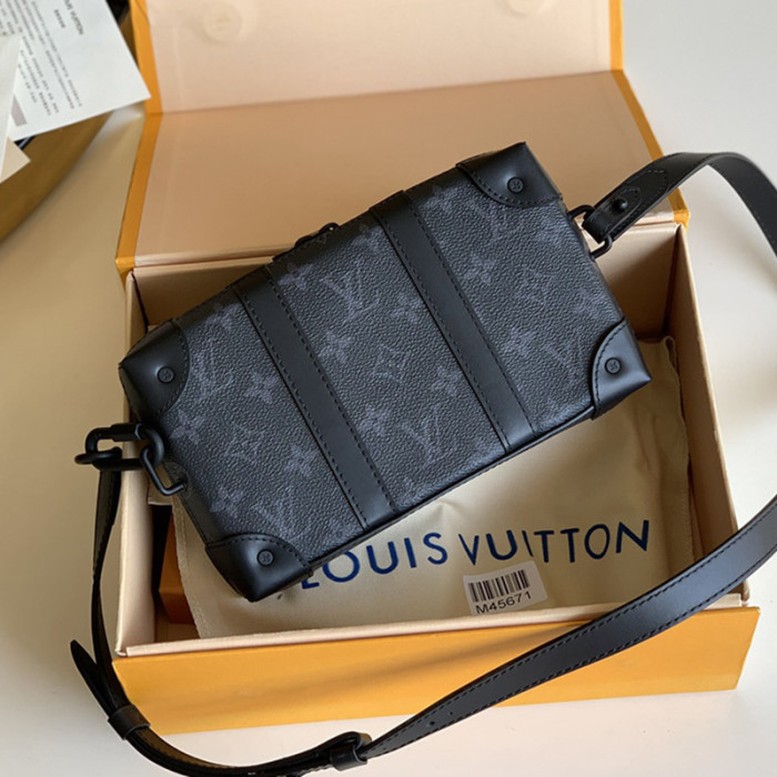 Louis Vuitton Womens and Mens Unisex Bags Luxury Brand SOFT TRUNK WALLET M69838 Monogram Eclipse coated canvas