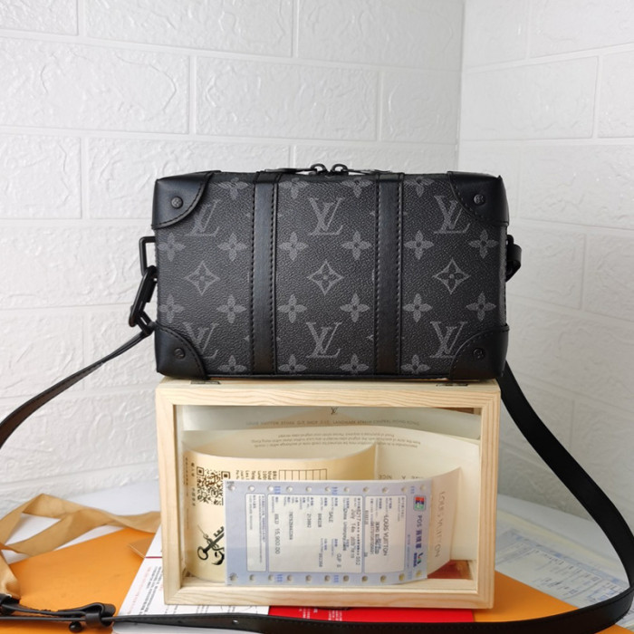 Louis Vuitton Womens and Mens Unisex Bags Luxury Brand SOFT TRUNK WALLET M69838 Monogram Eclipse coated canvas