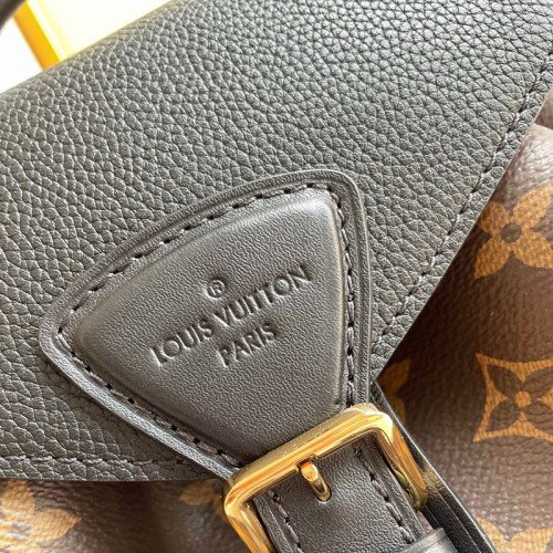 Louis Vuitton Womens Bags Backpacks Luxury Brand MONTSOURIS PM Black Monogram coated canvas and cowhide leather M45515
