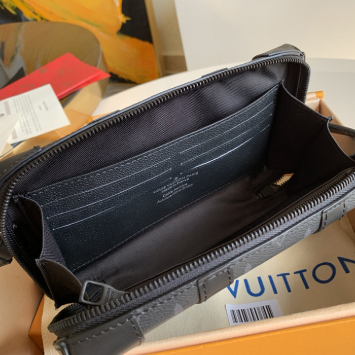 Louis Vuitton Womens and Mens Unisex Bags Luxury Brand SOFT TRUNK WALLET M69838 Monogram Eclipse coated canvas