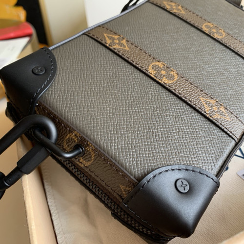 Louis Vuitton Womens and Mens Unisex Bags Luxury Brand SOFT TRUNK WALLET M30697 Monogram Khaki Green Taiga leather