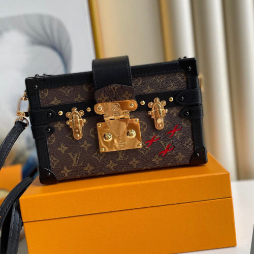 Louis Vuitton Womens Bag Shoulder Messenger Bags Luxury Brand Fashion PETITE MALLE M44199 Monogram canvas
