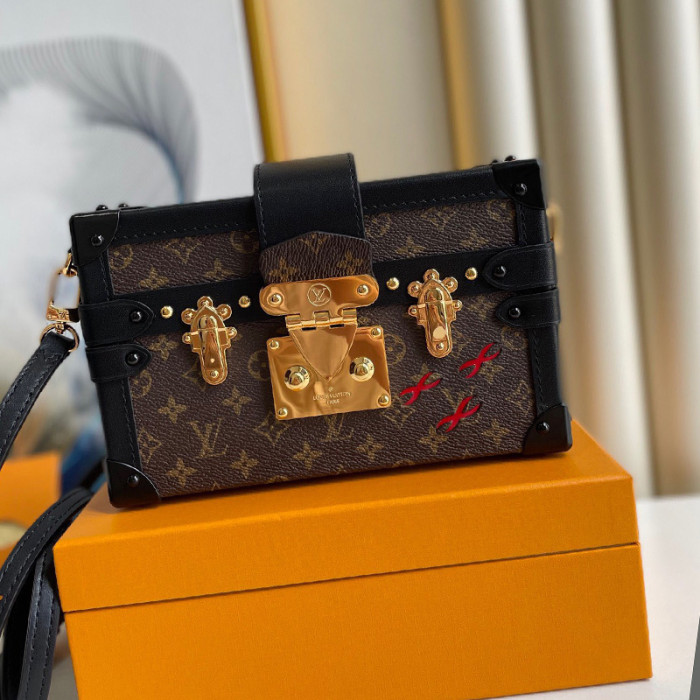 Louis Vuitton Womens Bag Shoulder Messenger Bags Luxury Brand Fashion PETITE MALLE M44199 Monogram canvas