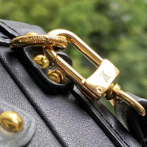 Louis Vuitton Womens Bag Shoulder Messenger Bags Luxury Brand Fashion PETITE MALLE M57817 Calfskin leather with metallic Monogram pattern