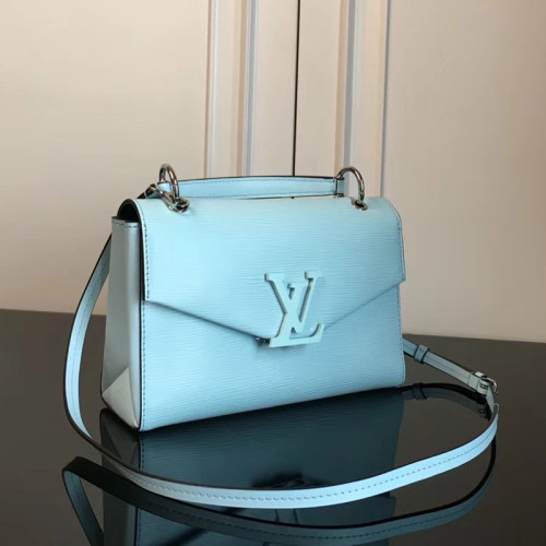 Louis Vuitton Womens Shoulder Bags Handbags Luxury Brand Fashion POCHETTE GRENELLE M55981 Seaside Blue Epi grained cowhide leather