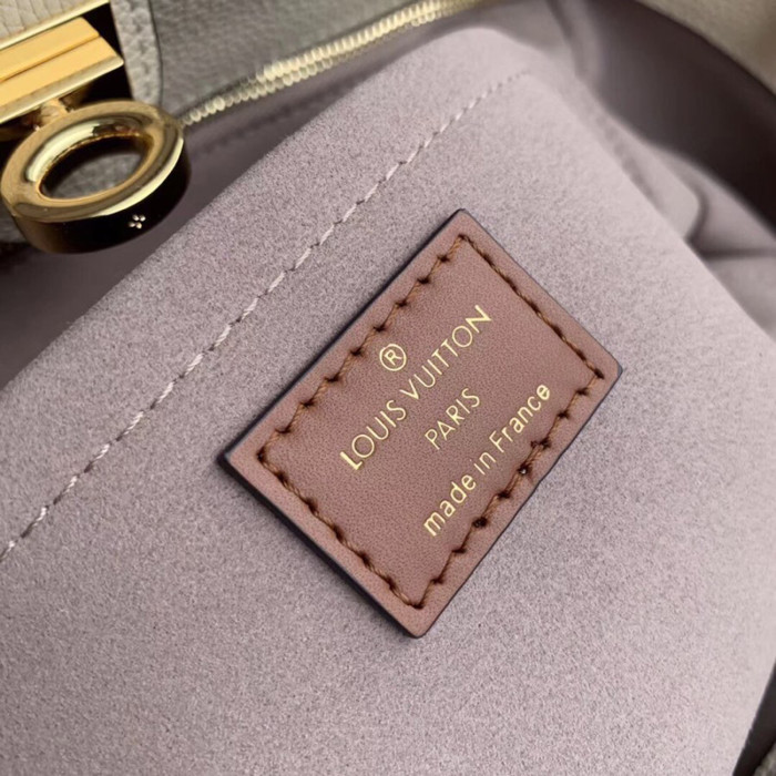 Louis Vuitton Womens Shoulder Bags Handbags Luxury Brand Fashion ON MY SIDE MM Summer Gold Yellow Calf leather and Monogram coated canvas M56077
