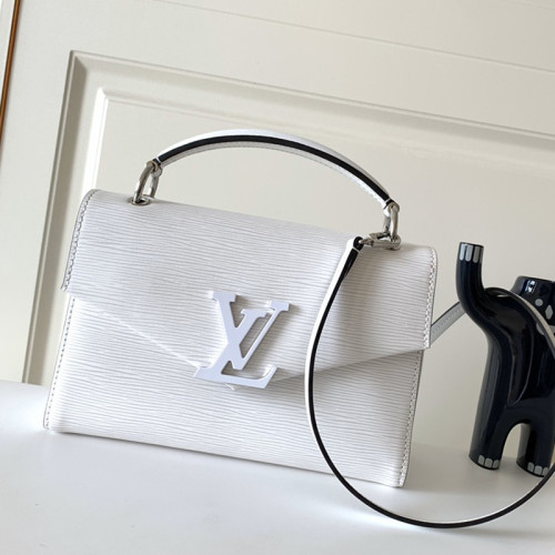 Louis Vuitton Womens Shoulder Bags Handbags Luxury Brand Fashion POCHETTE GRENELLE M55978 White Epi grained cowhide leather