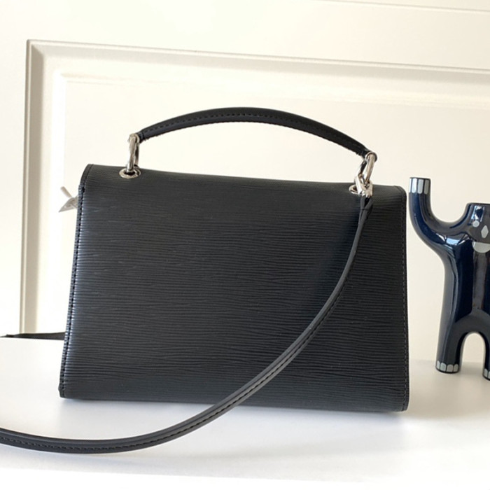 Louis Vuitton Womens Shoulder Bags Handbags Luxury Brand Fashion POCHETTE GRENELLE M55977 Black Epi grained cowhide leather