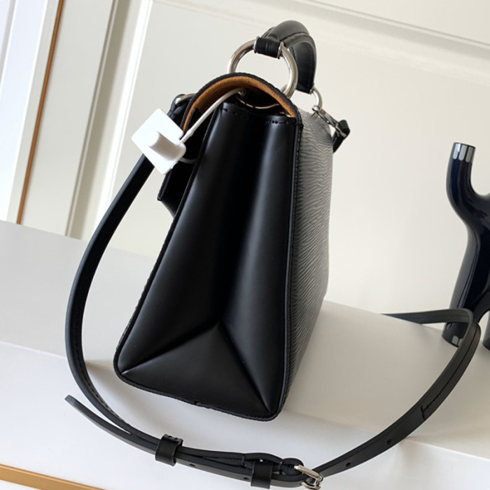 Louis Vuitton Womens Shoulder Bags Handbags Luxury Brand Fashion POCHETTE GRENELLE M55977 Black Epi grained cowhide leather