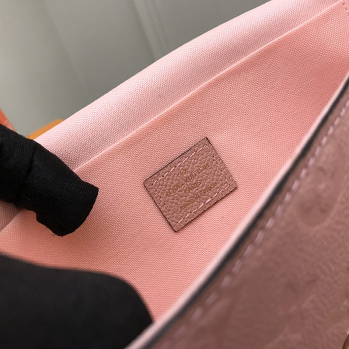 Louis Vuitton Womens Bags Shoulder Messenger Bag Luxury Brand FÉLICIE POCHETTE M67856 Rose poudré Pink Embossed supple grained cowhide leather exterior