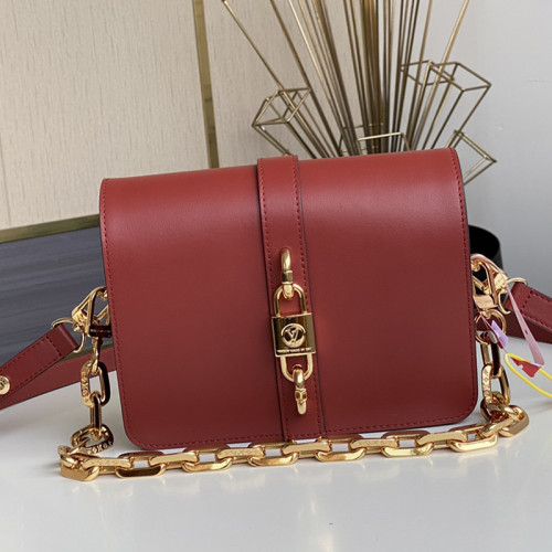 Louis Vuitton Womens Bags Shoulder Messenger Bags Luxury Brand RENDEZ-VOUS M57744 Tomette Red Calfskin leather with Original Box