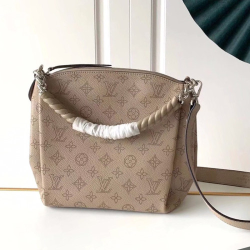 Louis Vuitton Womens Shoulder Bags Handbags Luxury Brand Fashion BABYLONE CHAIN BB M51224 Galet Gray Mahina perforated calf leather
