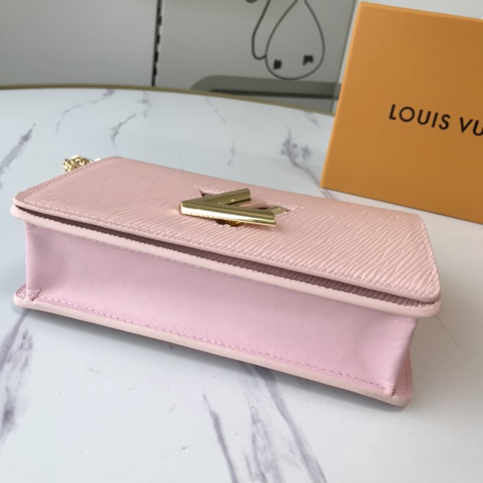 Louis Vuitton Womens Bags Shoulder Messenger Bags Luxury Brand TWIST BELT CHAIN WALLET Epi grained cowhide leather with Original Box