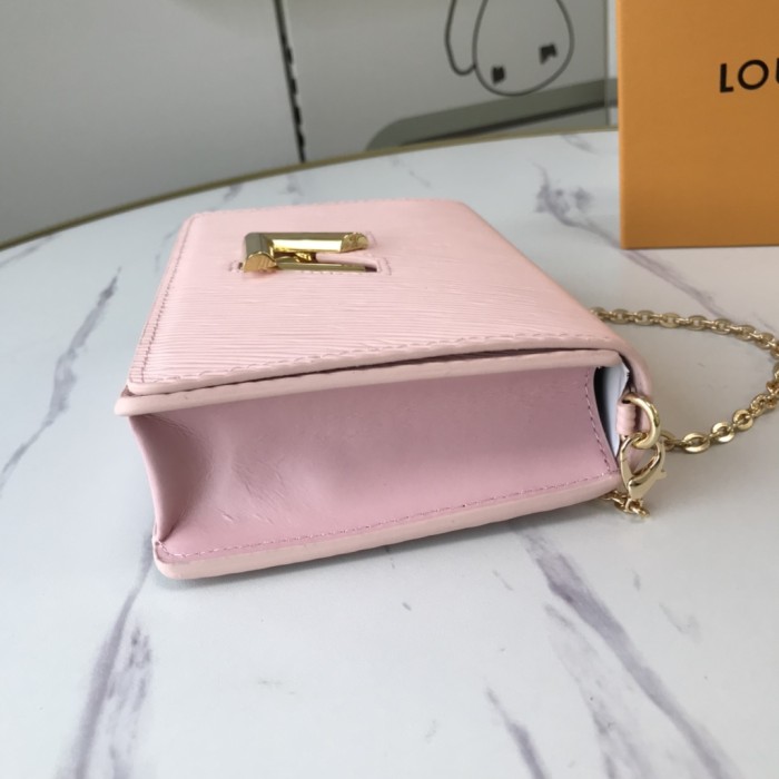 Louis Vuitton Womens Bags Shoulder Messenger Bags Luxury Brand TWIST BELT CHAIN WALLET Epi grained cowhide leather with Original Box